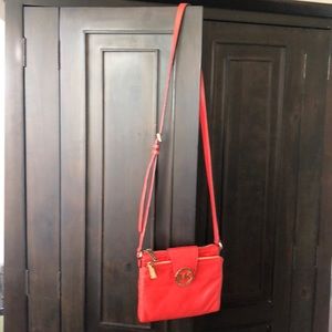 Crossbody leather purse